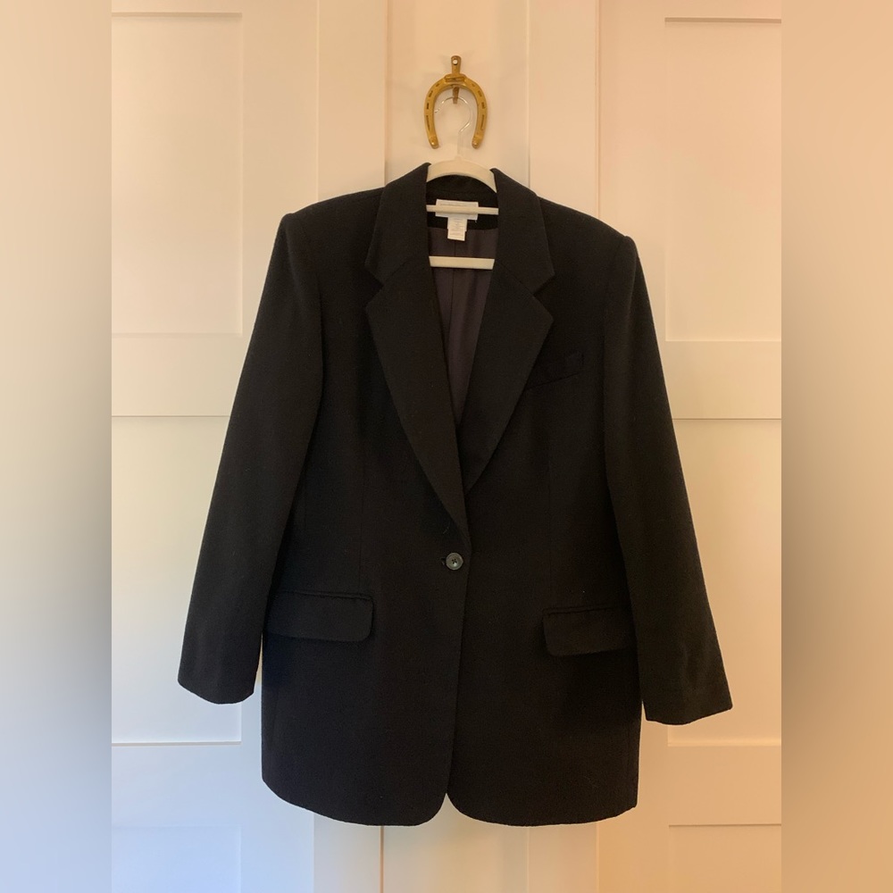 Vintage black cashmere blazer